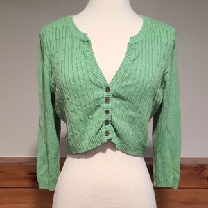 No Boundaries Light Green Knit Top